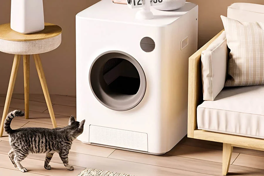 automatic self cleaning kitty litter box